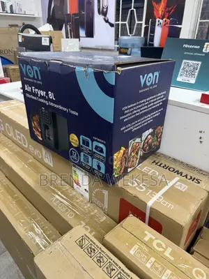 Von Vaf080dstk Slim Digital Air Fryer, 8l