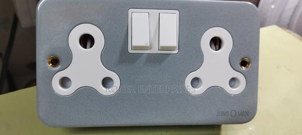 Metallic Twin Socket 15amps - thumbnail 2