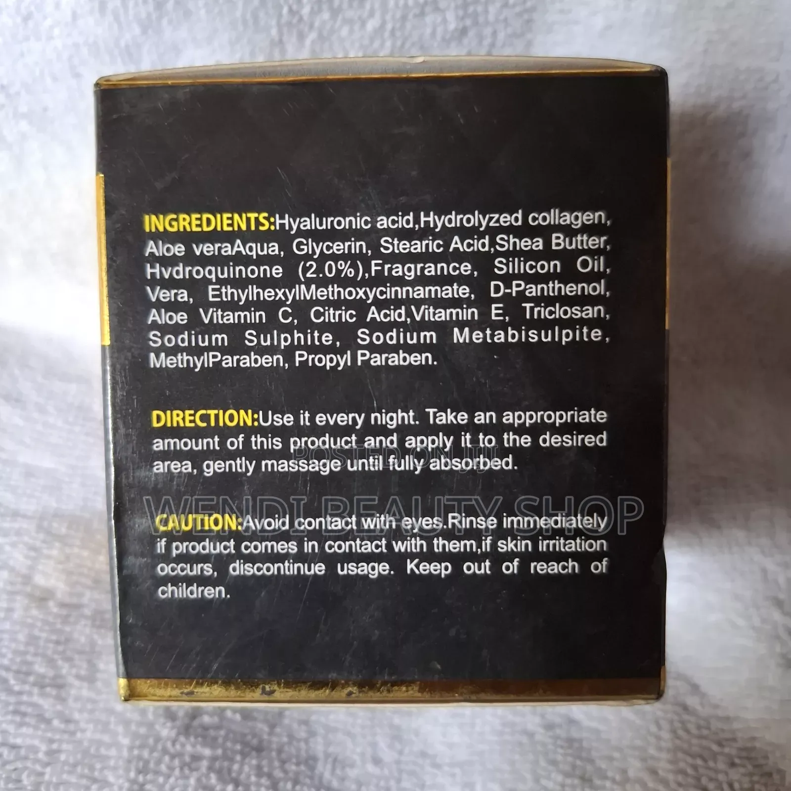 Knuckle Whitening Cream