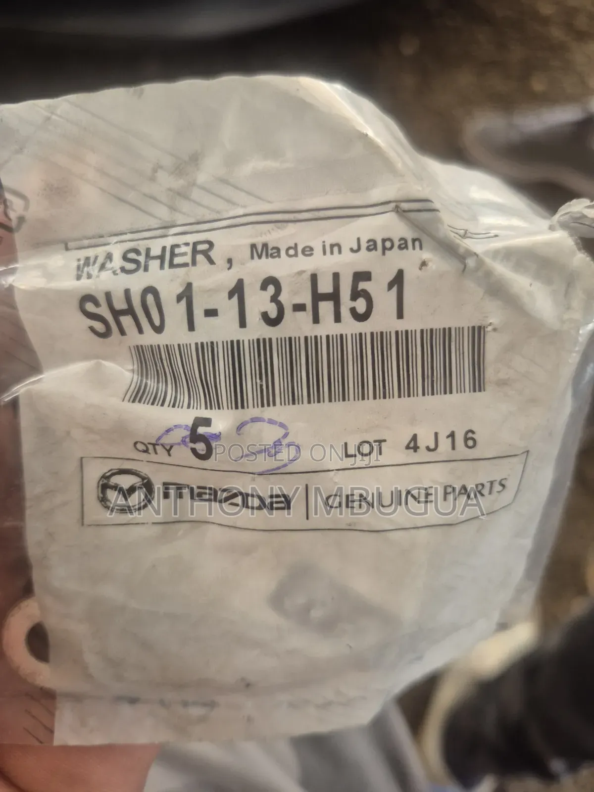 Mazda Diesel Demio, Cx3, Cx5, Cx8 Injector Washers
