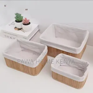 3 in 1 Hand Wooven Rattan Storage Basket