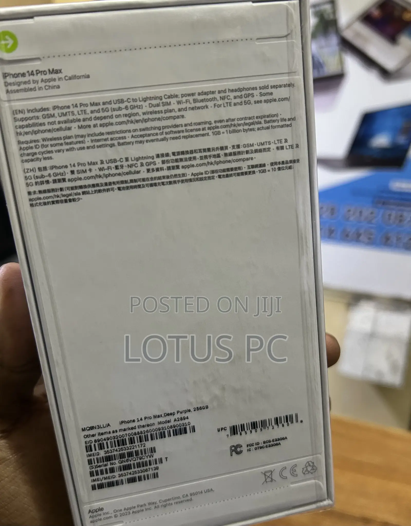 New Apple iPhone 14 Pro Max 256 GB Purple