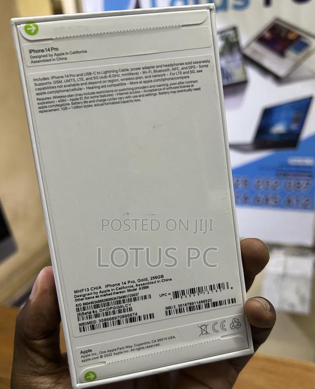 New Apple iPhone 14 Pro 256 GB Gold - thumbnail 3