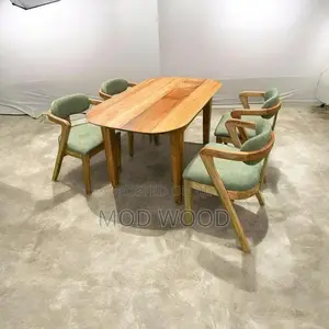 Modern 4-Seater Solid Wood Dining Set – Natural Beauty, Daily Comfort