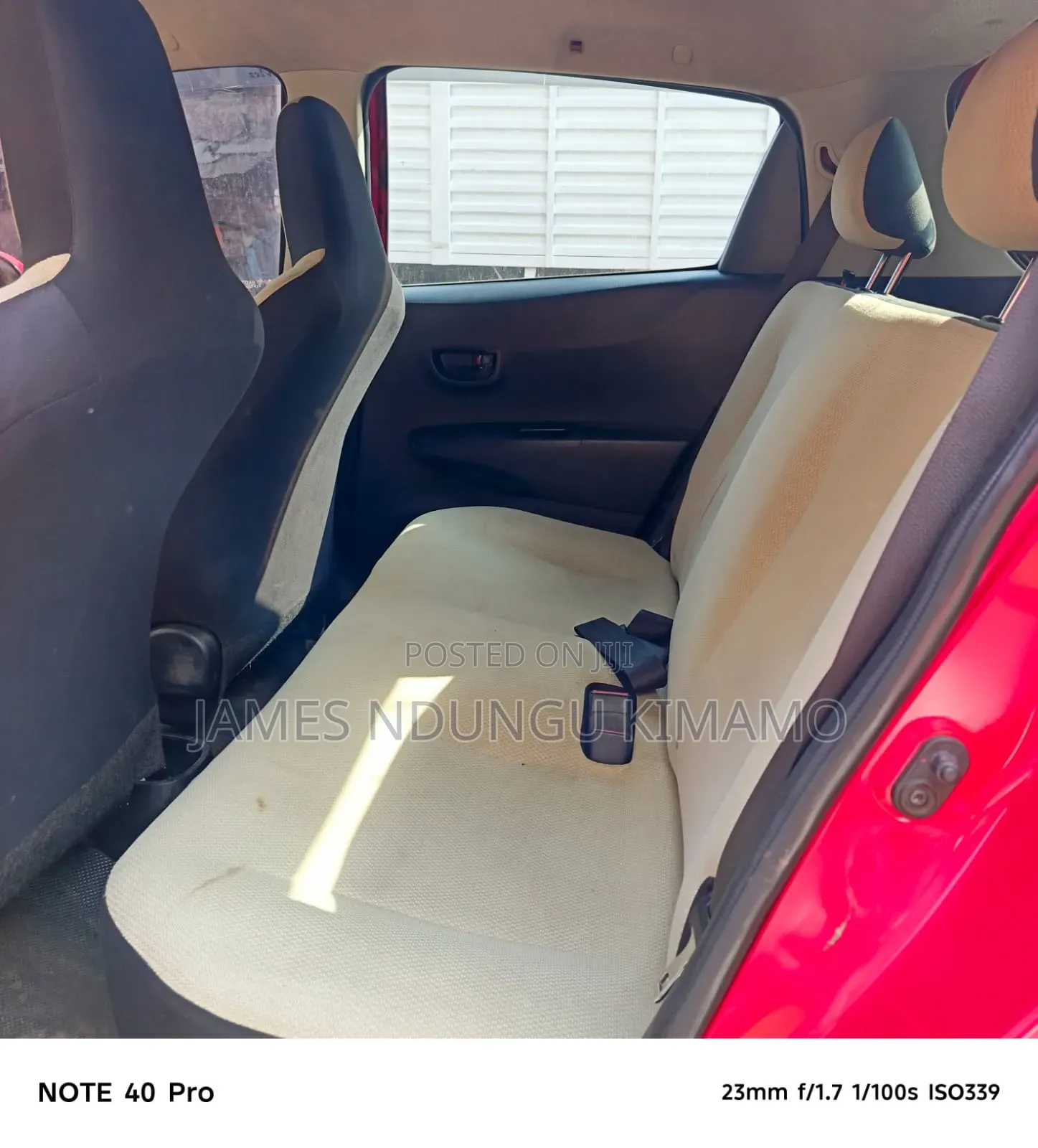 Toyota Vitz 2012 Red