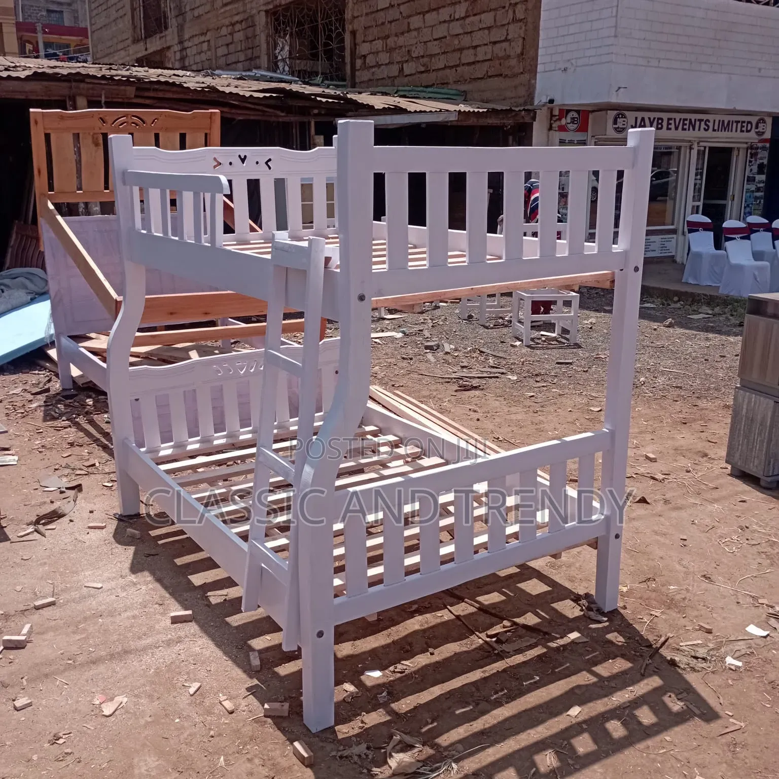 4x6 White Bunk Bed.