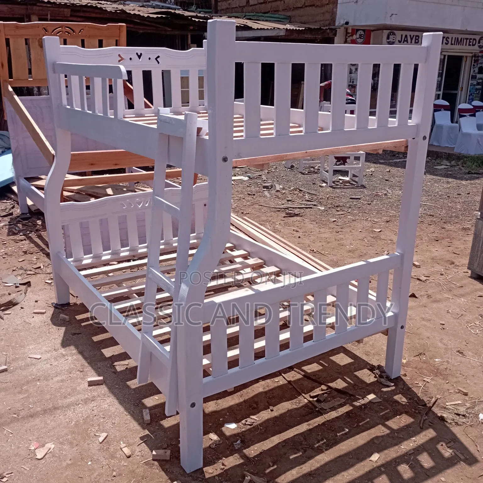 4x6 White Bunk Bed.