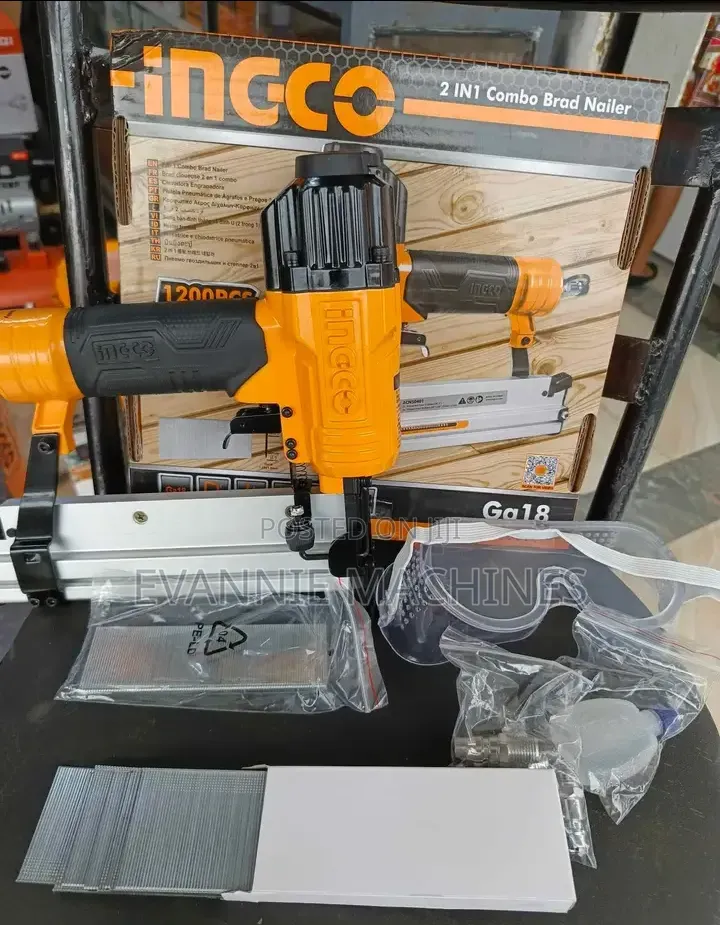 2 in 1 Ingco Combo Brad Nailer