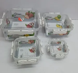4 in 1 Transparent Airtight Pantry Boxes