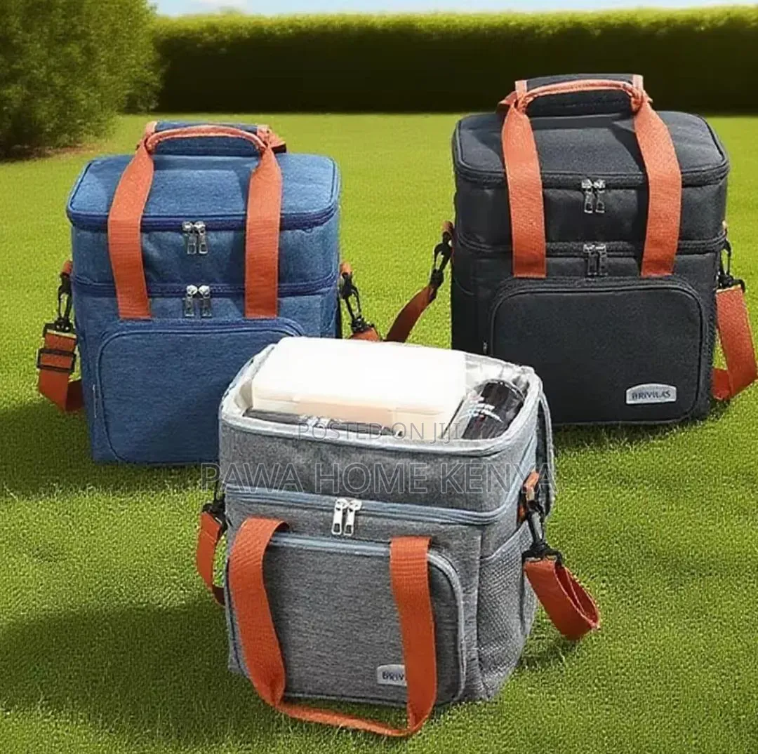 2 in 1 Compartment Insulated Thermo Lunch Bag