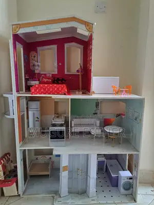 Rainbow Wooden Doll House