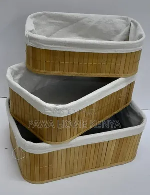 3 in 1 Hand Wooven Rattan Storage Basket