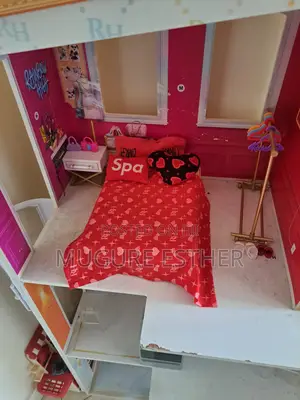 Rainbow Wooden Doll House