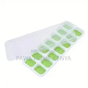 14 Holes Ice Cube Tray Mould With Silicone Base Lid