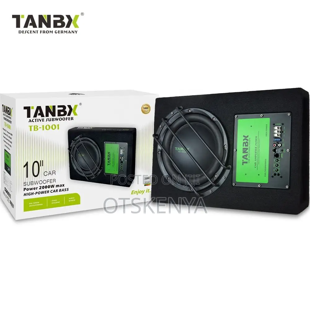 Tanbx Car Underseat Subwoofer With Basspronano - 10 Inch Powerful Bass