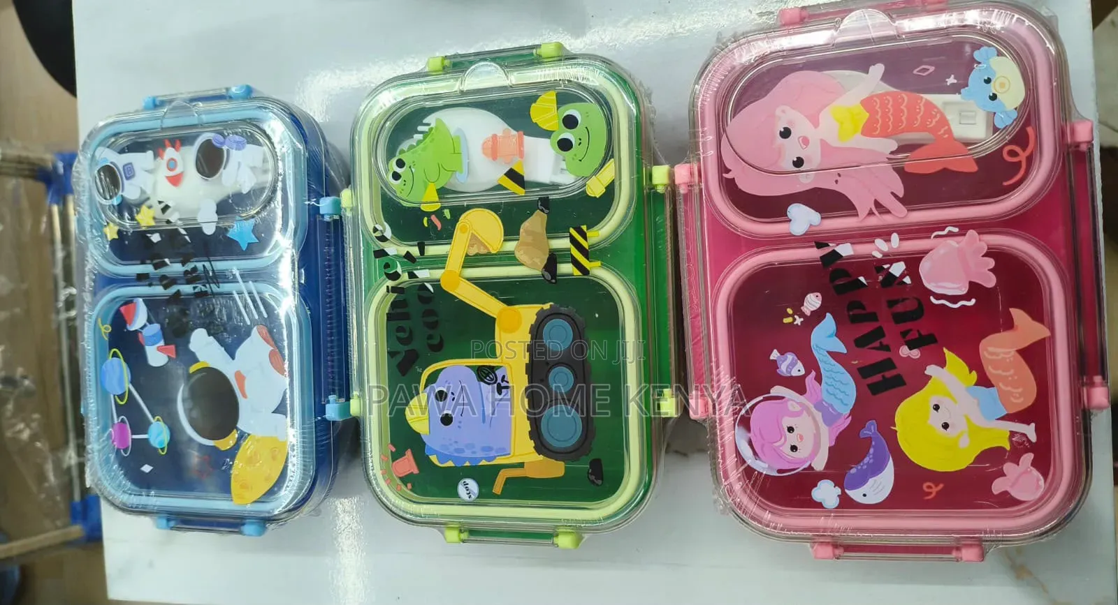 2-Compartment Bento Lunch Box With Spoon