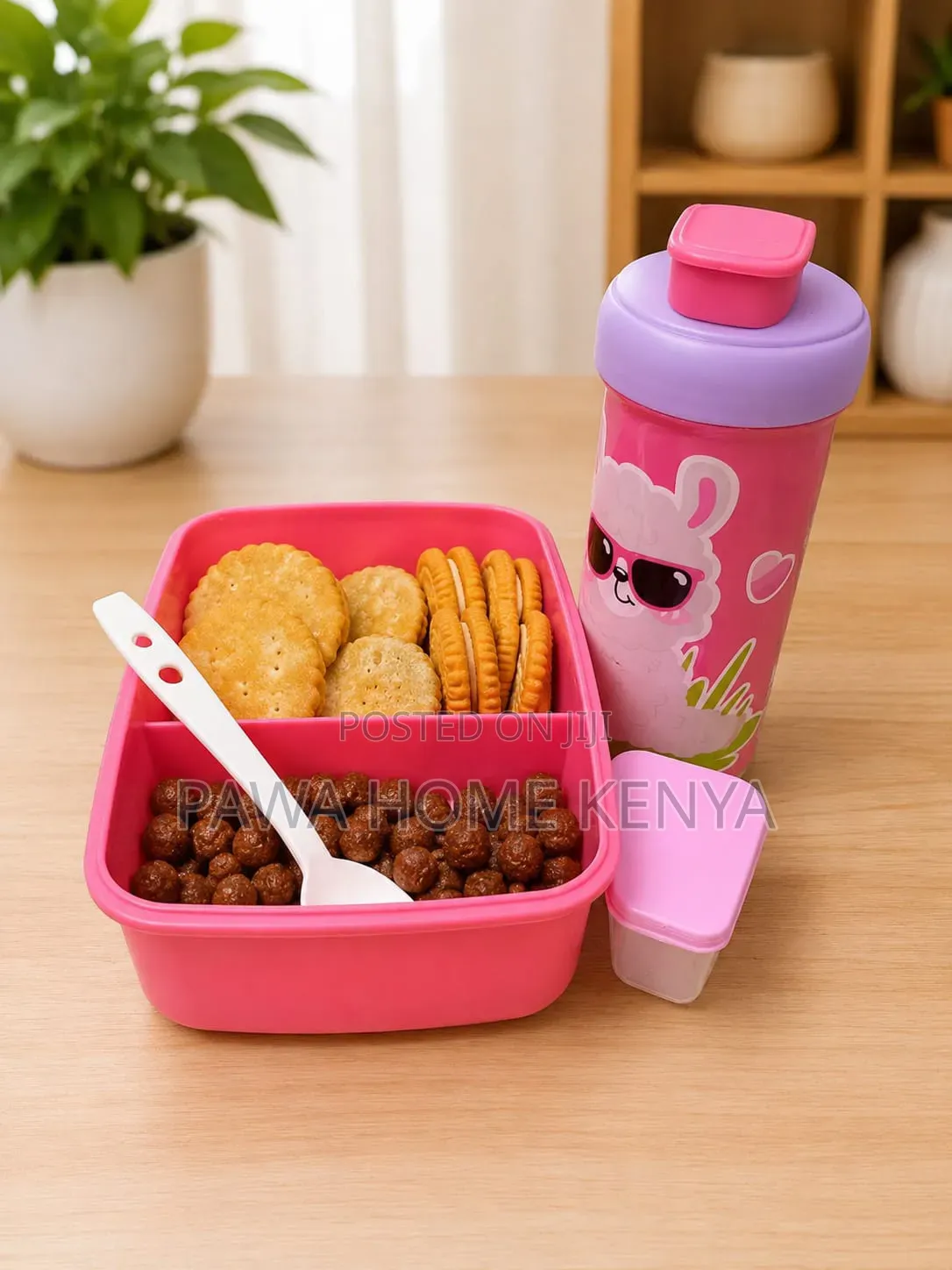 2 Compartment Lunch Box Set