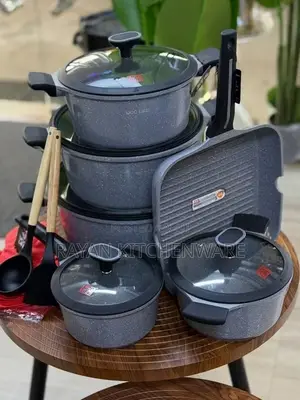 14-Piece Heavy Granite Cookware Set