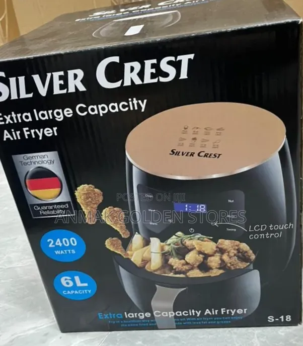 Silvercrest Air Fryer – 6 Litres, 2400w (Metallic Oven)