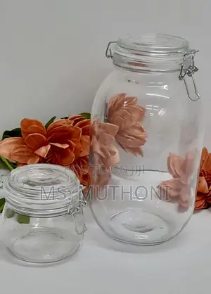 3l Glass Storage Jar W/ Airtight Clip-Top Lid to Preserve Freshness.