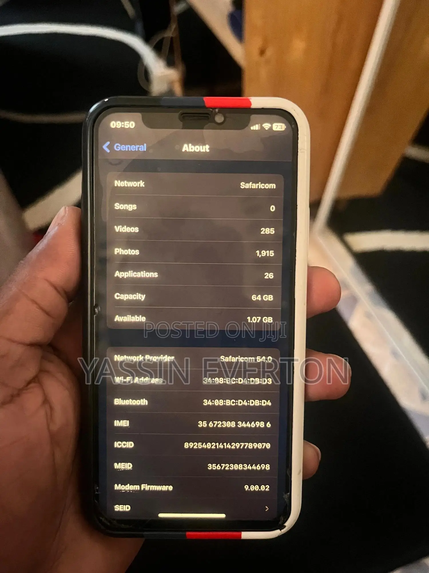 Apple iPhone X 64 GB Black
