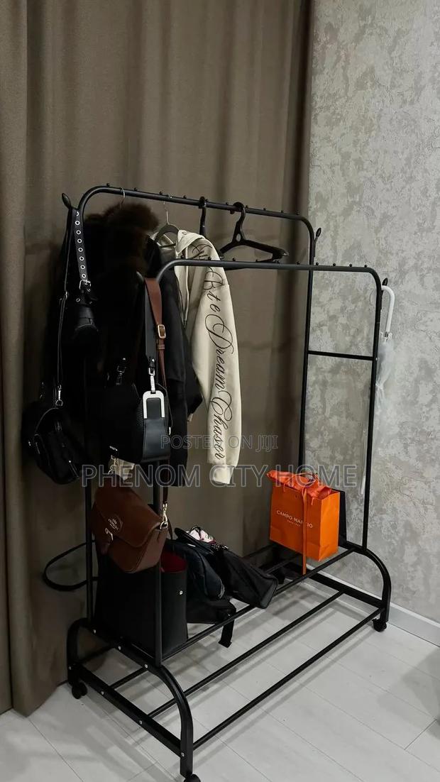 Portable Clothes Rack With Hanging Rod - thumbnail 2