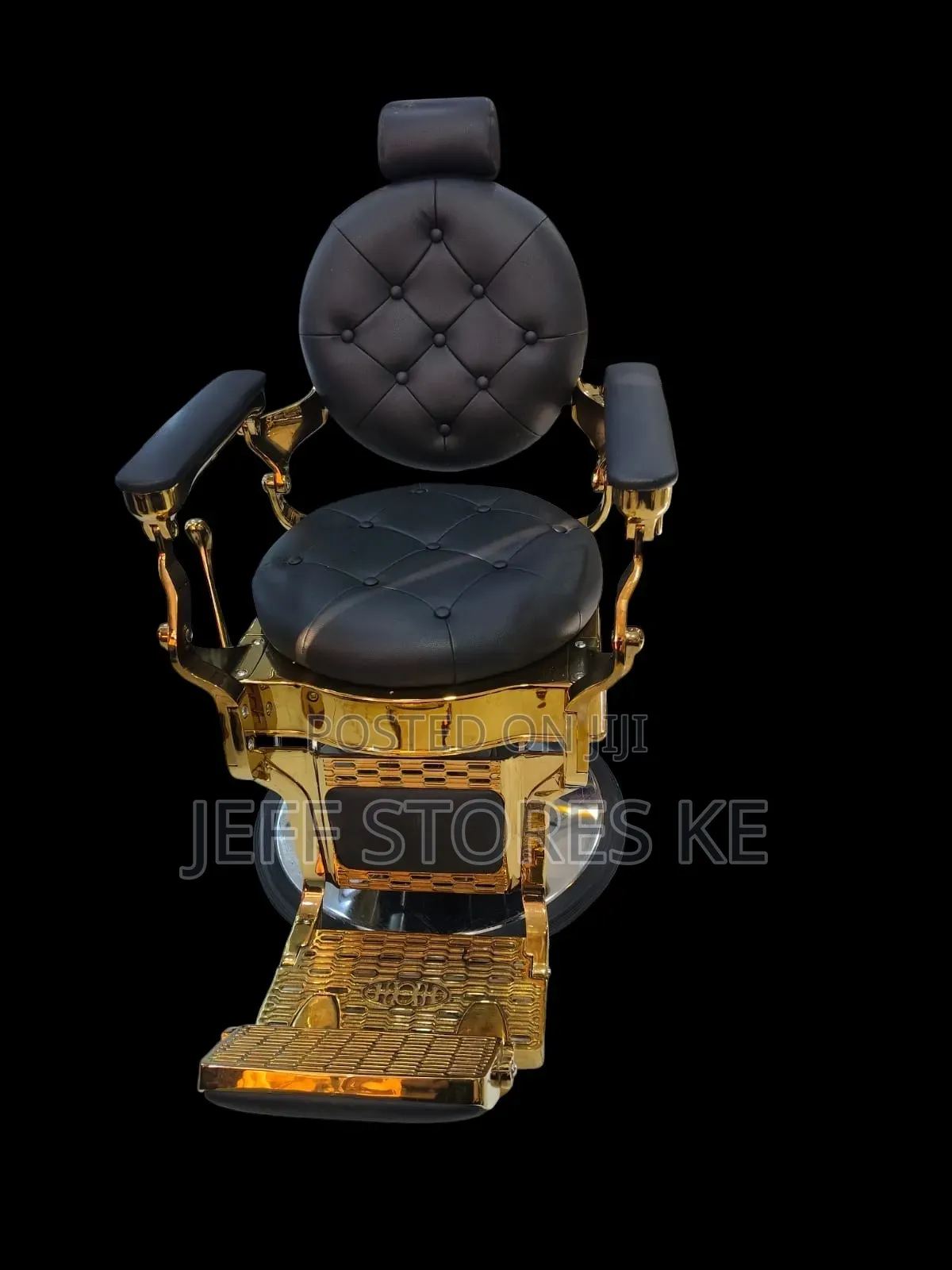 Designer Gold Barber Chair