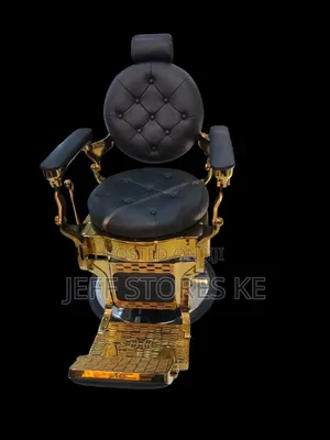 Designer Gold Barber Chair