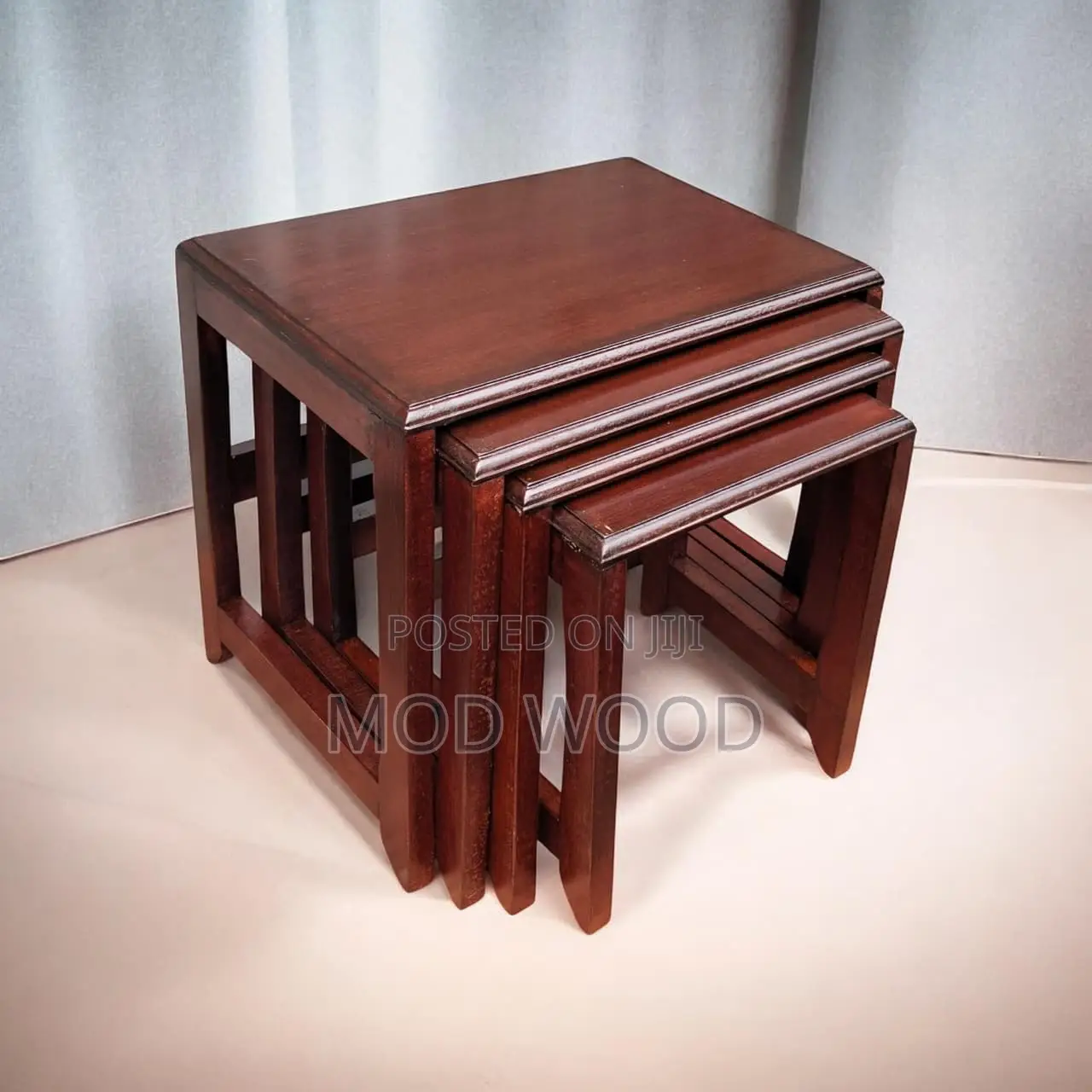Space Saver Wooden Nesting Tables Set