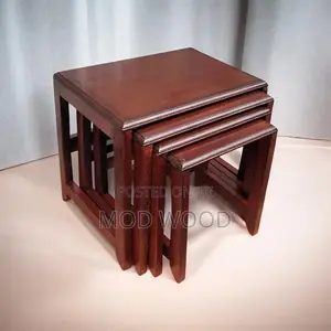Space Saver Wooden Nesting Tables Set