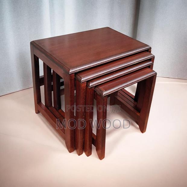 Space Saver Wooden Nesting Tables Set