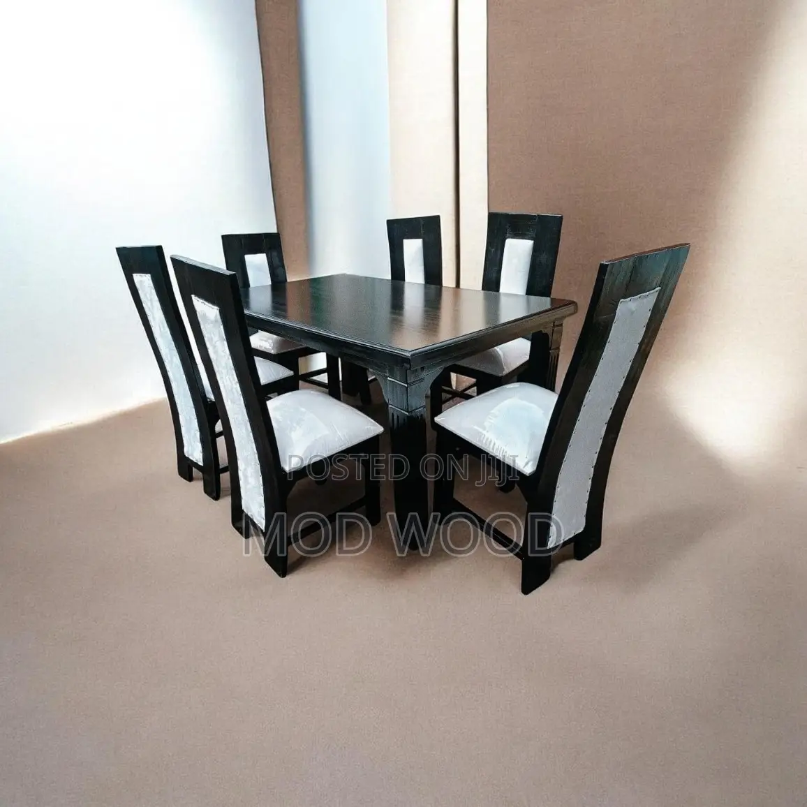 Midnight Oak Contemporary 6- Seater Dining Set Collection