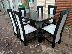 Midnight Oak Contemporary 6- Seater Dining Set Collection
