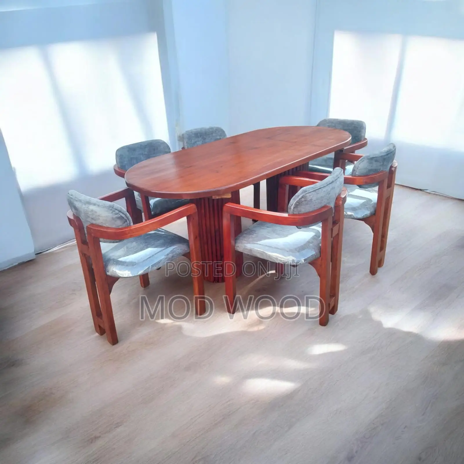 Aurora Oval Modern 6-Seater Dining Set Collection