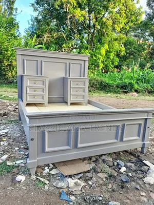 5x6 Wooden Bed With Sidebed Drawers.