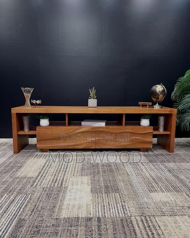 Wavecraft Modern Solid Wood Tv Console - main view