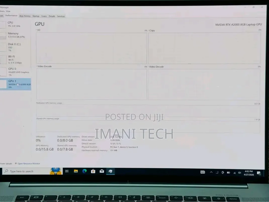 Laptop HP ZBook Studio 16GB Nvidia SSD 512GB