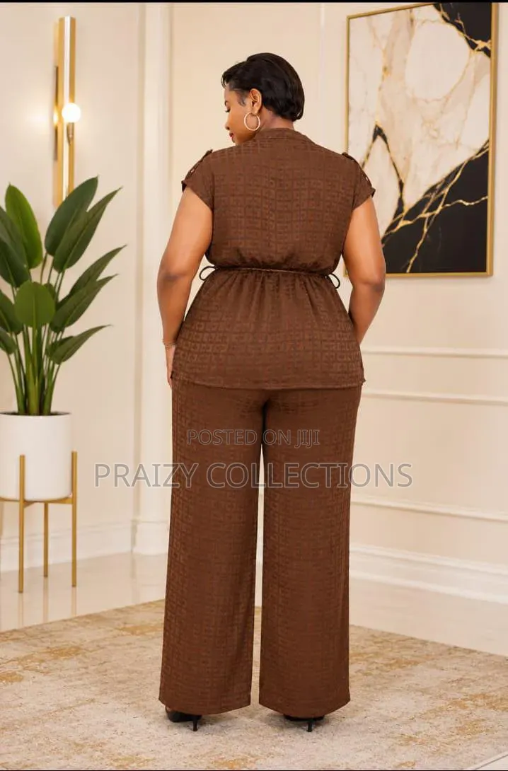 Two Piece Heavy Chiffon Ladies' Set