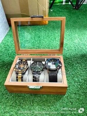 3 Slots Bamboo Watch Box