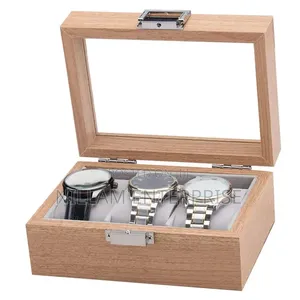 3 Slots Bamboo Watch Box