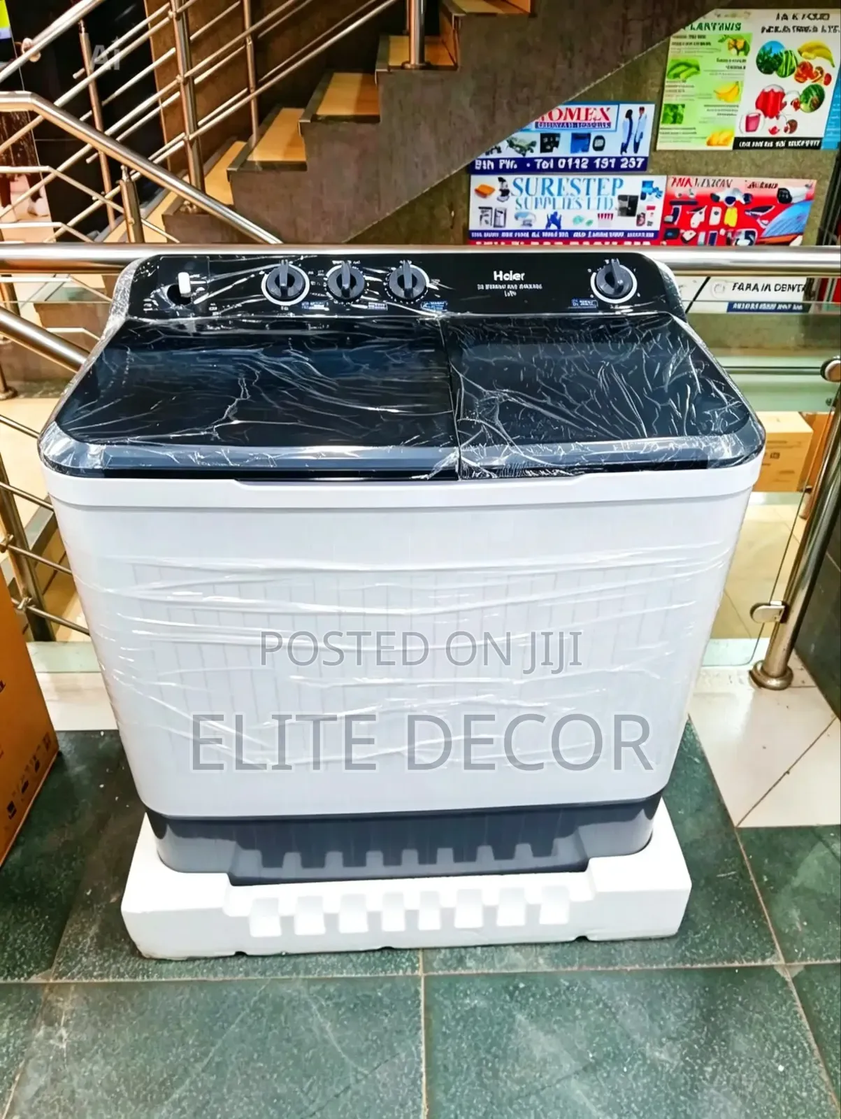 Haier 13kg Twin Tub Semi-Automatic Washing Machine (Htw130-M1217)