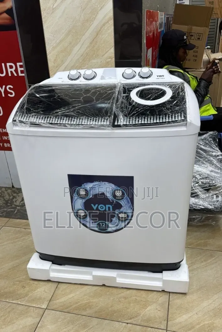 Von 13kg Twin Tub Semi-Automatic Washing Machine – Wash Spin, Air
