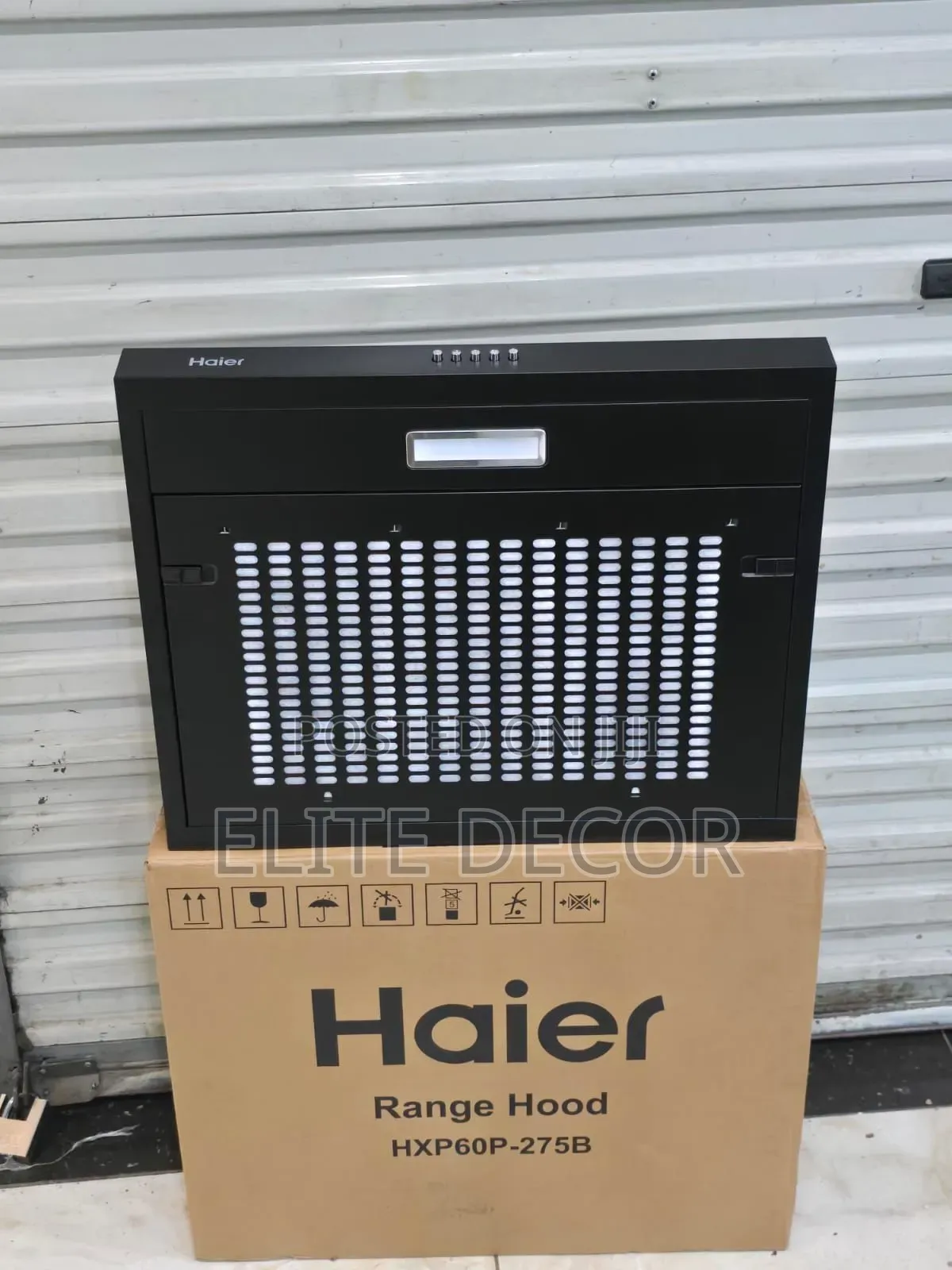 Haier Hxp60p-275b 60cm Built-in Kitchen Chimney Hood – Black