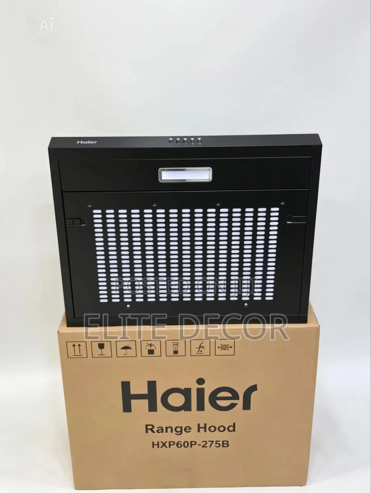 Haier Hxp60p-275b 60cm Built-in Kitchen Chimney Hood – Black