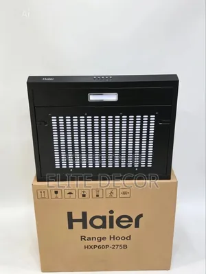 Haier Hxp60p-275b 60cm Built-in Kitchen Chimney Hood – Black