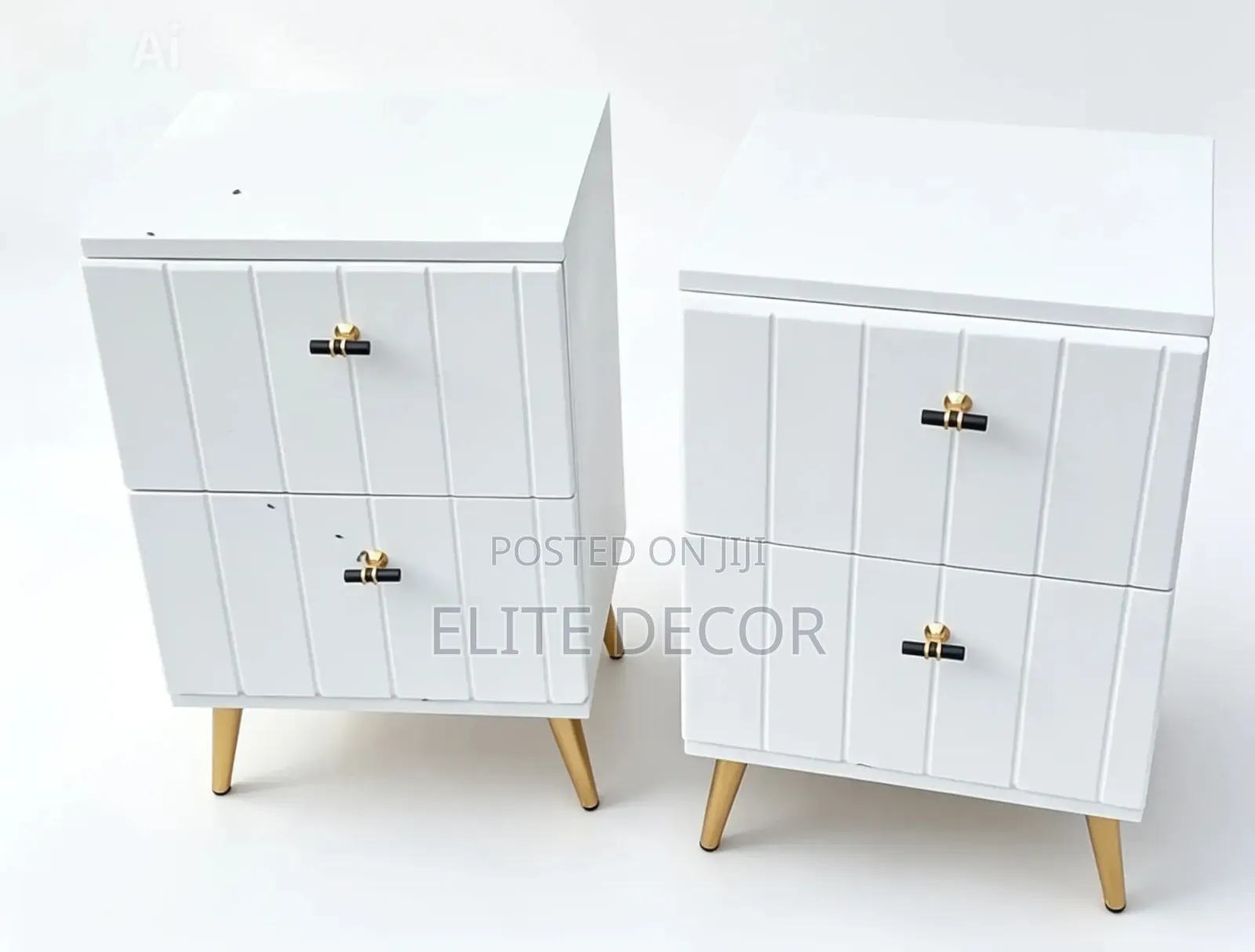 Big Executive Bedside Drawer Cabinet – Modern Wooden Nightstand Drawer
