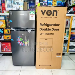 Von 125l Double Door Fridge– Direct Cool Refrigerator