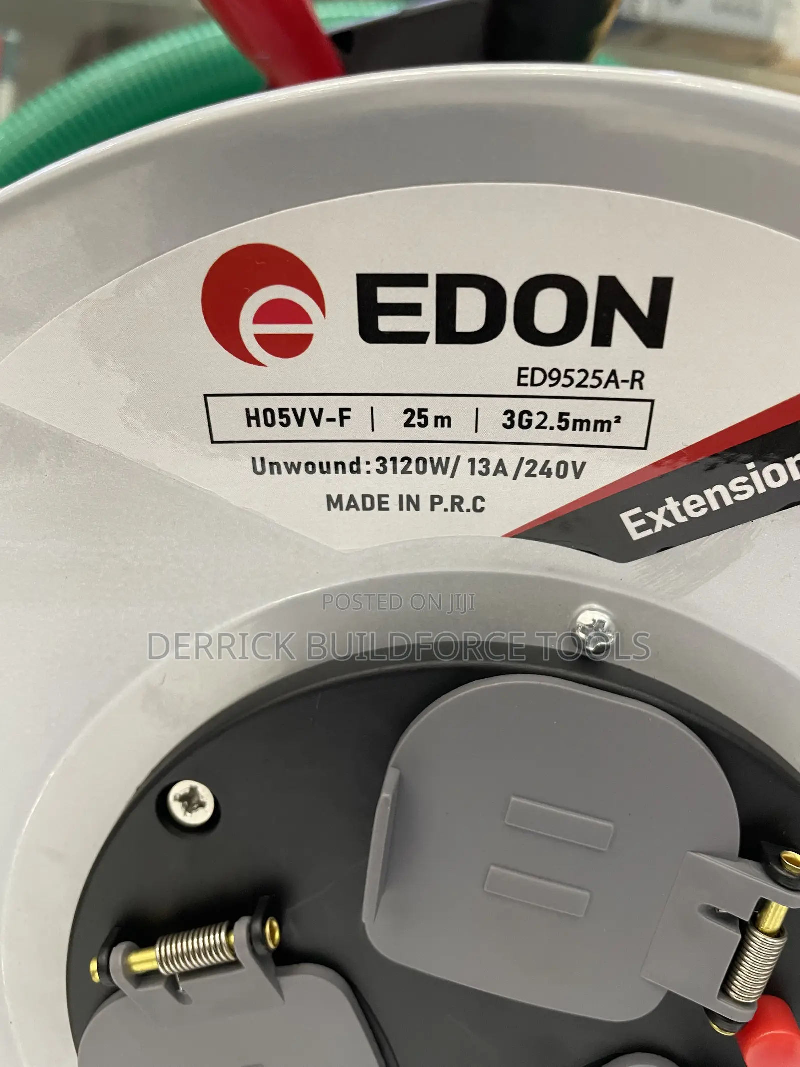 Edon 2.5mm X 25m Extension Cable Reel
