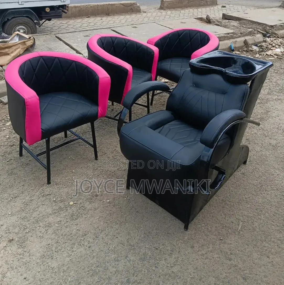 Sink Washing Seat and 3 Salon or Manicure Seats 