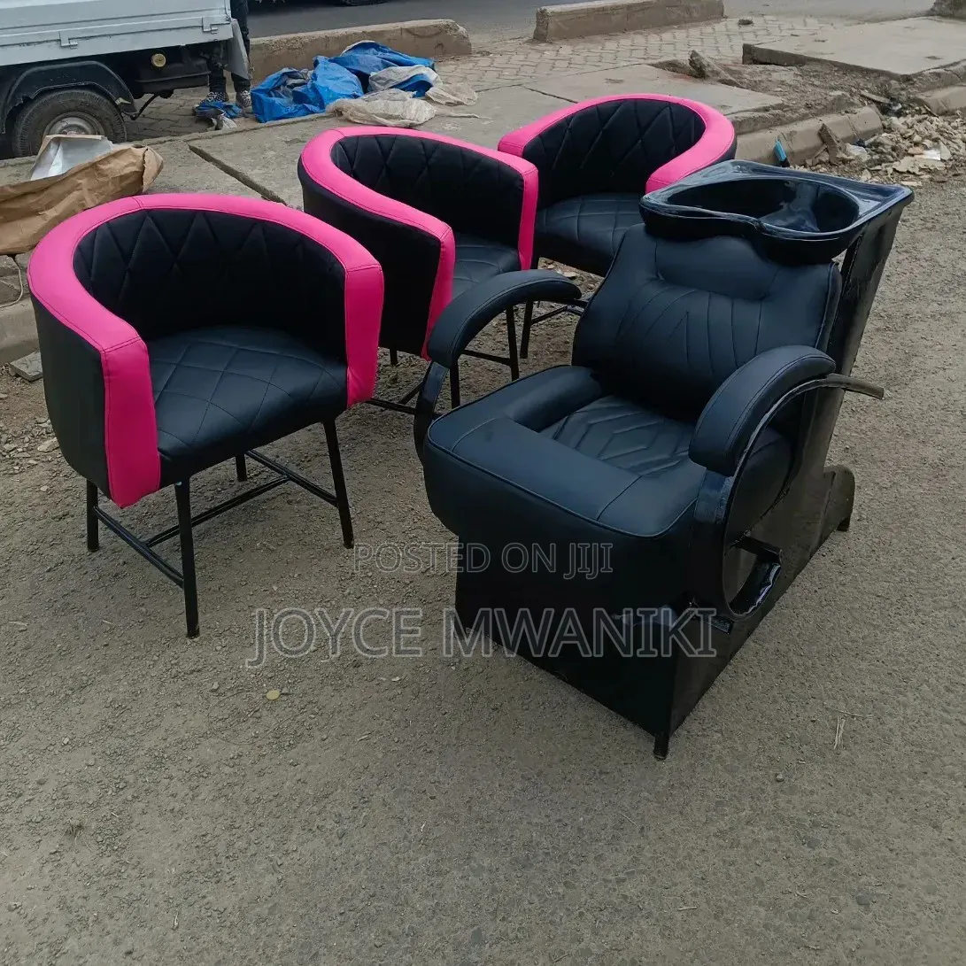 Sink Washing Seat and 3 Salon or Manicure Seats 